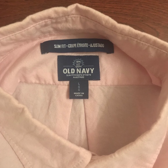 Pink Old Navy Long-Sleeve Button-Up Shirt - Picture 2 of 3